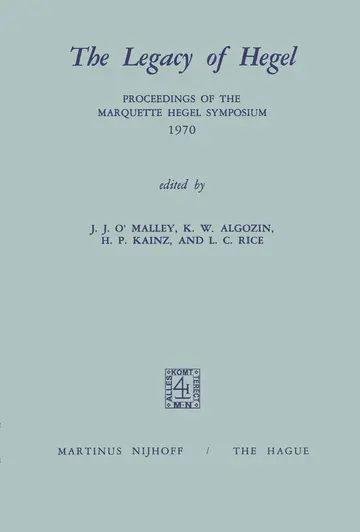 Cover of The Legacy of Hegel