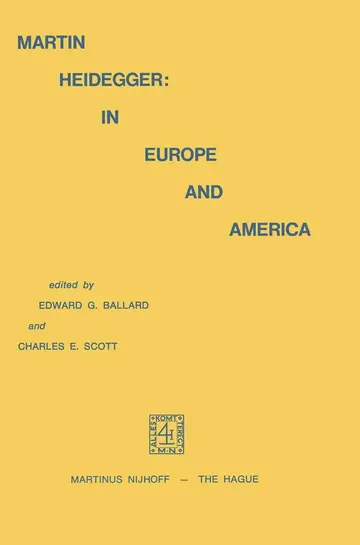 Cover of Martin Heidegger