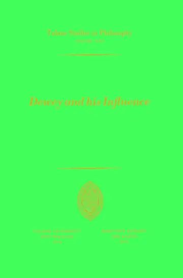 Cover of Dewey and his Influence
