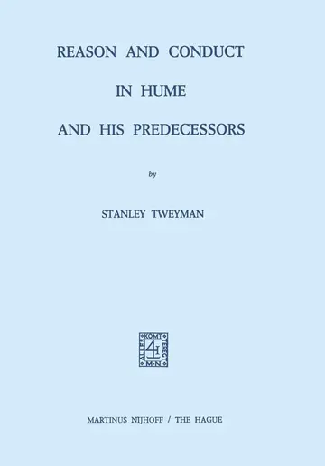 Cover of Reason and Conduct in Hume and his Predecessors