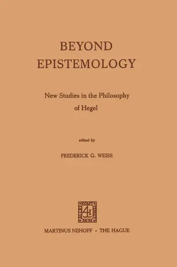 Cover of Beyond Epistemology