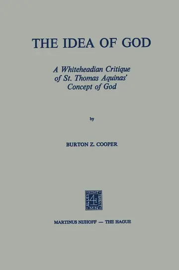 Cover of The Idea of God
