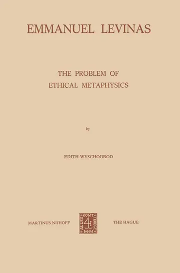 Cover of Emmanuel Levinas