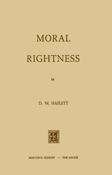 Cover of Moral Rightness