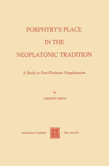 Cover of Porphyry’s Place in the Neoplatonic Tradition