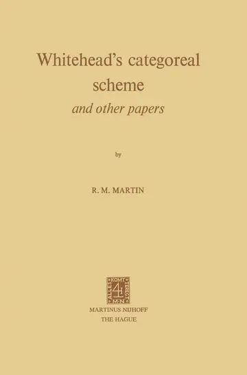 Cover of Whitehead s Categoreal Scheme and Other Papers