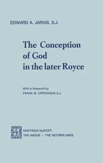 Cover of The Conception of God in the Later Royce