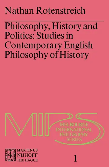 Cover of Philosophy, History and Politics