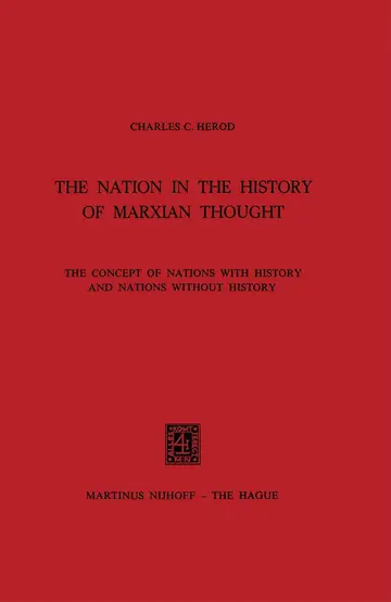 Cover of The Nation in the History of Marxian Thought