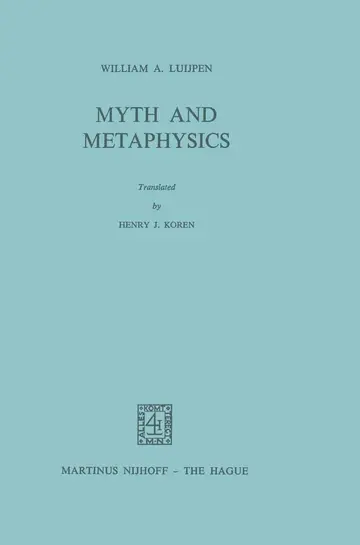 Cover of Myth and Metaphysics