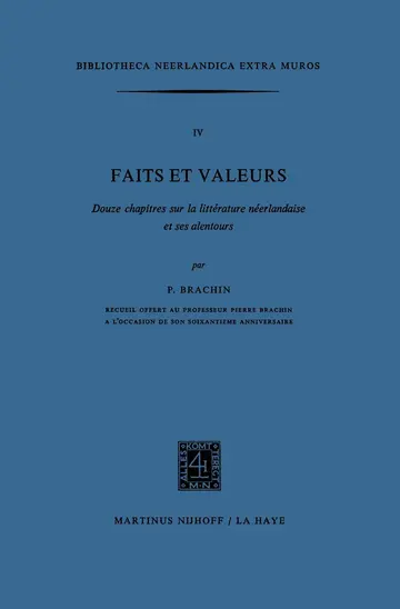 Cover of Faits et Valeurs
