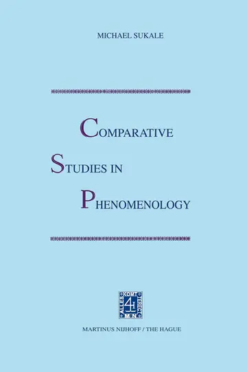 Cover of Comparative Studies in Phenomenology