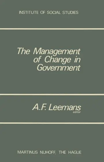 Cover of The Management of Change in Government