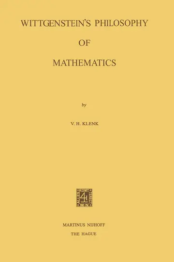Cover of Wittgenstein's Philosophy of Mathematics