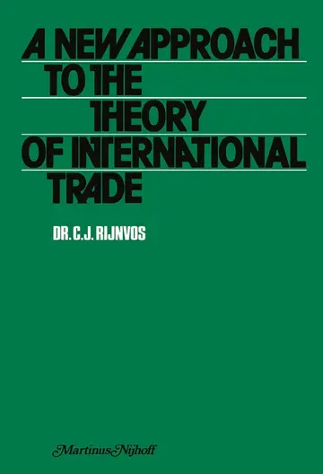 Cover of New Approach to the Theory of International Trade