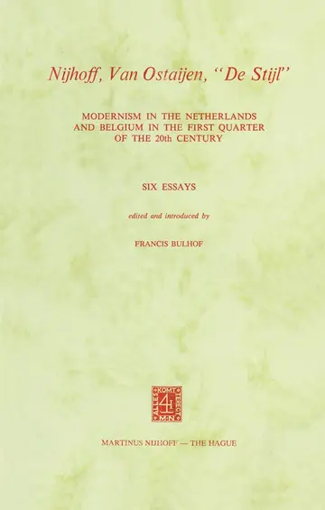 Cover of Nijhoff, Van Ostaijen, "De Stijl"