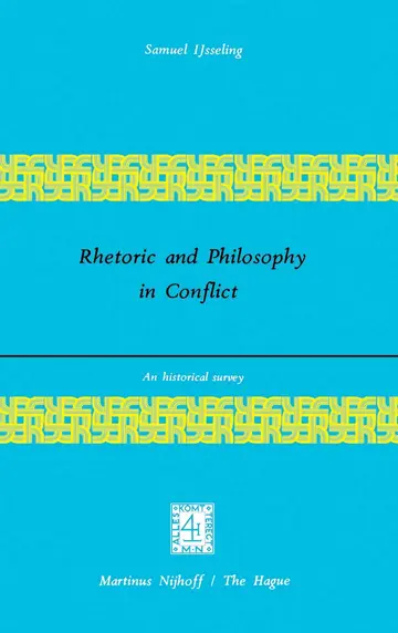 Cover of Rhetoric and Philosophy in Conflict