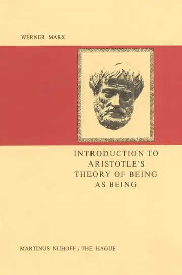 Cover of Introduction to Aristotle’s Theory of Being as Being