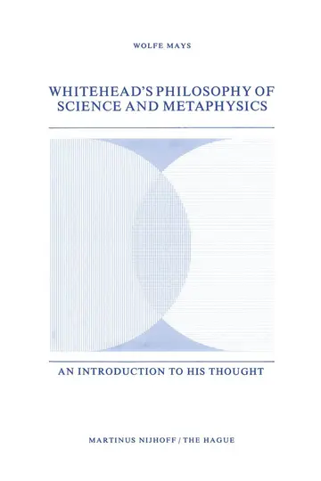 Cover of Whitehead s Philosophy of Science and Metaphysics