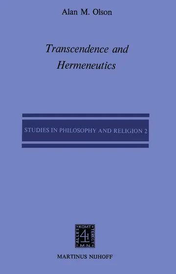 Cover of Transcendence and Hermeneutics