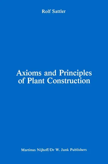 Cover of Axioms and Principles of Plant Construction
