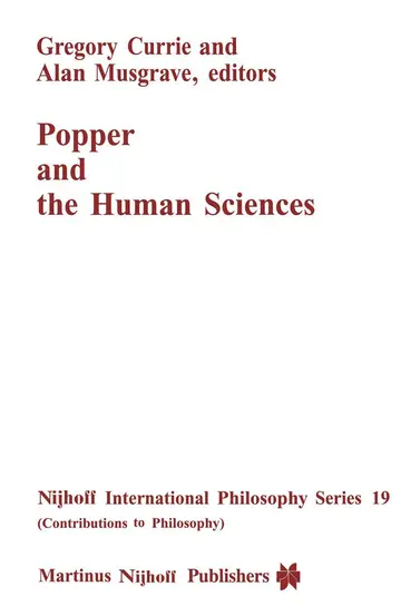 Cover of Popper and the Human Sciences
