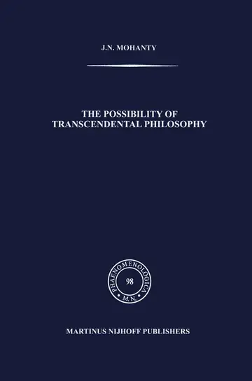 Cover of Possibility of Transcendental Philosophy