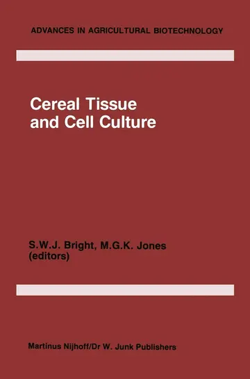 Cover of Cereal Tissue and Cell Culture