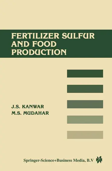 Cover of Fertilizer Sulfur and Food Production