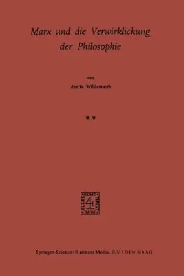 Cover of Marx Und Die Verwirklichung Der Philosophie