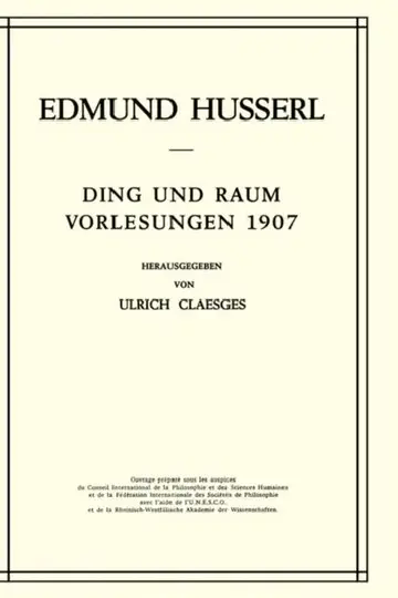 Cover of Ding Und Raum