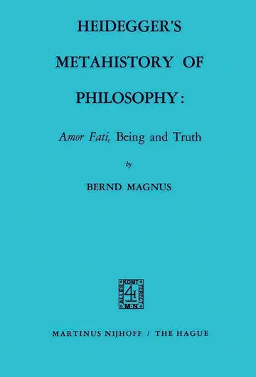 Cover of Heidegger's Metahistory of Philosophy