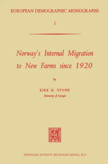 Cover of Norway’s Internal Migration to New Farms since 1920