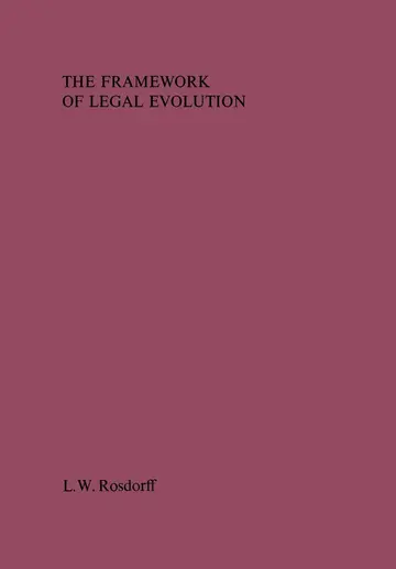 Cover of The Framework of Legal Evolution