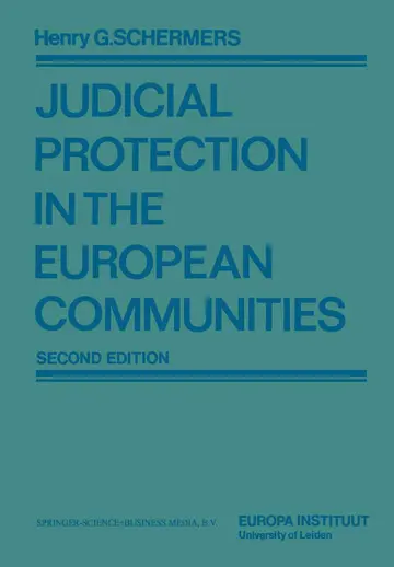 Cover of Judicial Protection in the European Communities