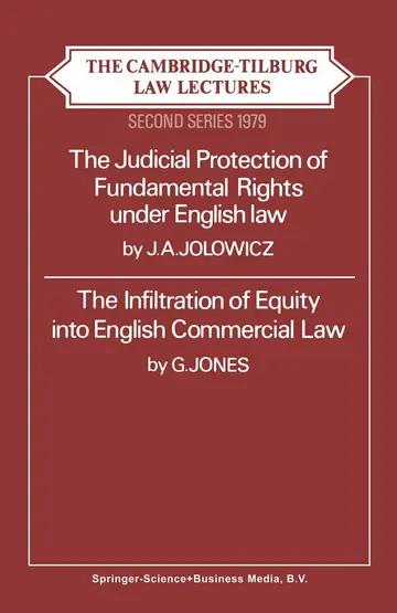Cover of The Cambridge-tilburg Law Lectures