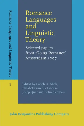Cover of Romance Languages and Linguistic Theory