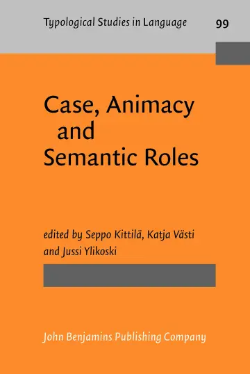 Cover of Case, Animacy and Semantic Roles