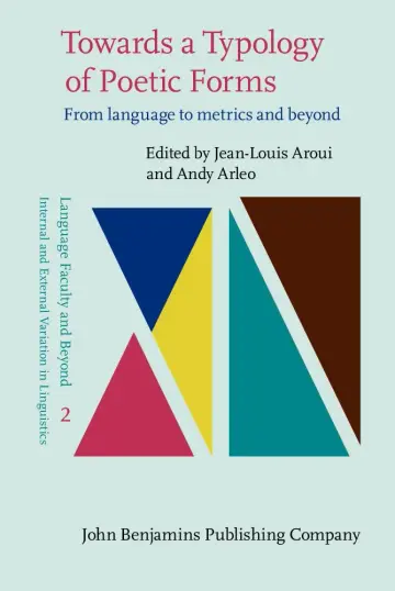 Cover of Towards a Typology of Poetic Forms