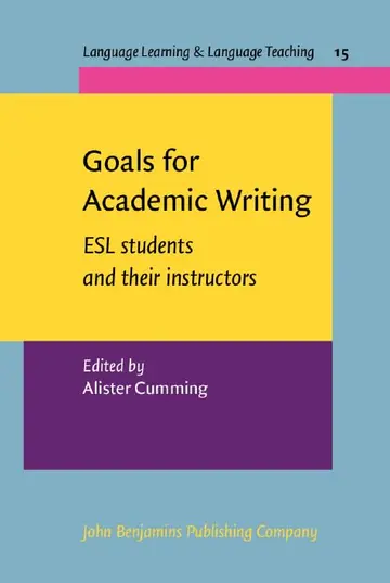 Cover of Goals for Academic Writing
