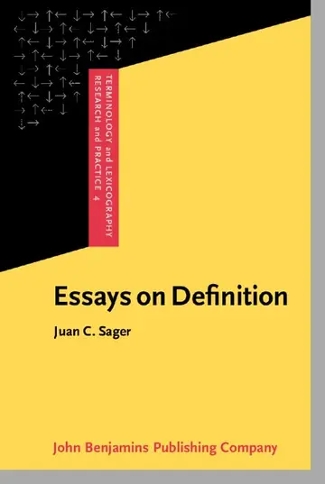 Cover of Essays on Definition