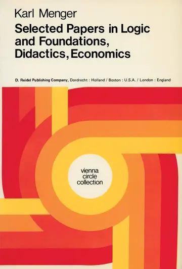 Cover of Selected Papers in Logic and Foundations, Didactics, Economics
