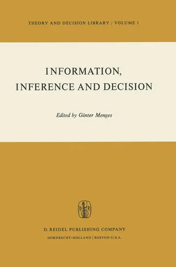 Cover of Information, Inference and Decision