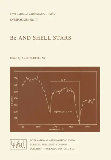 Cover of Be and Shell Stars