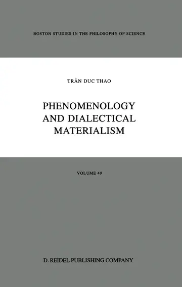 Cover of Phenomenology and Dialectical Materialism
