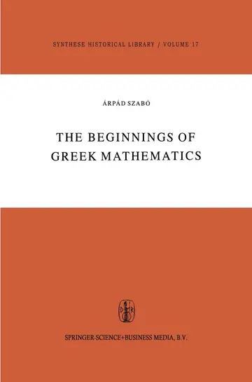 Cover of The Beginnings of Greek Mathematics