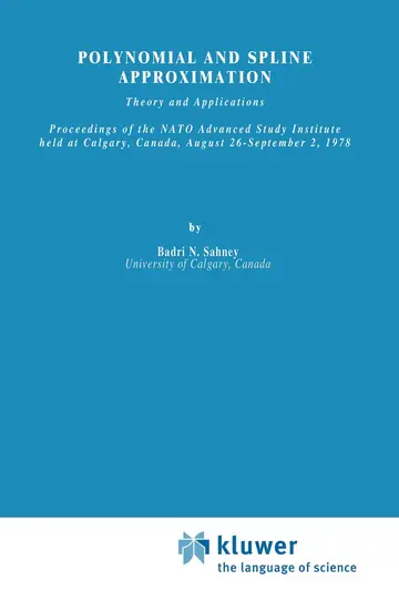 Cover of Polynomial and Spline Approximation