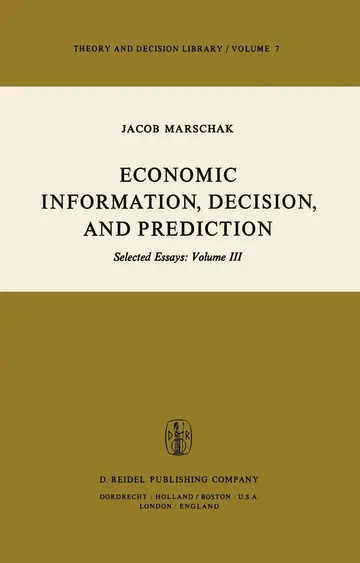 Cover of Economic Information, Decision, and Prediction