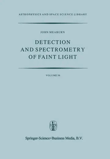 Cover of Detection and Spectrometry of Faint Light