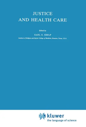 Cover of Justice and Health Care